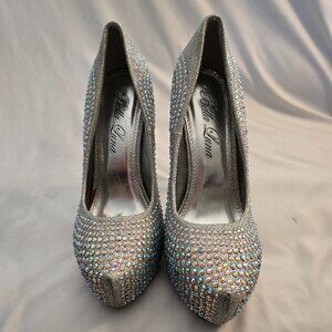 Bella Luna Women's Rhinestone Heels Stilettos Size 7.5